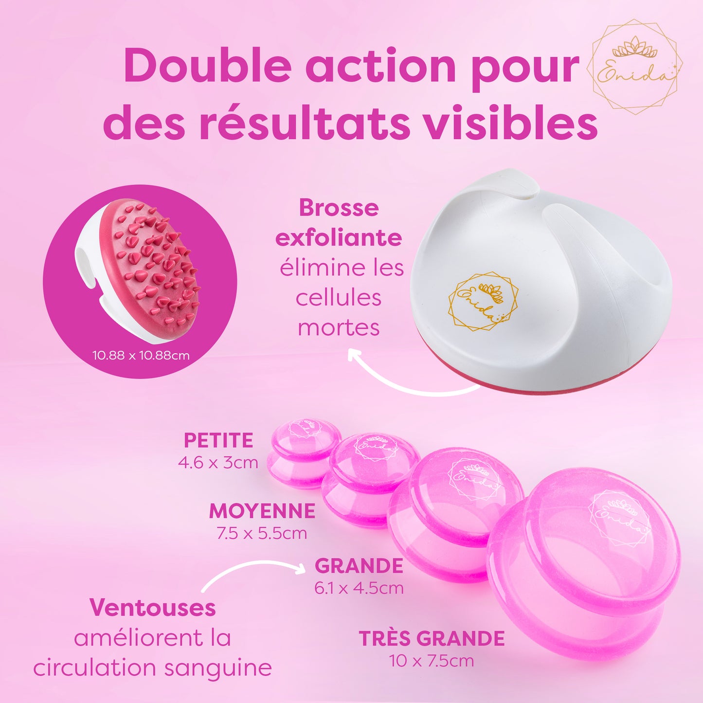 Le Kit ventouse Anti cellulite , douleurs musculaires