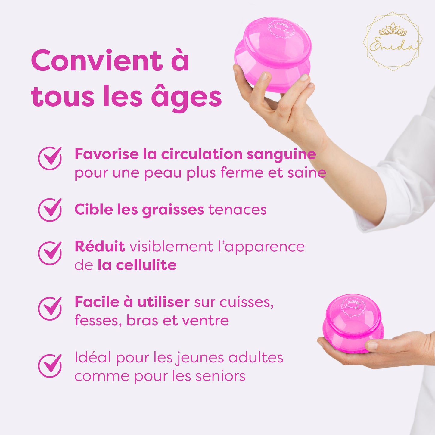 Le Kit ventouse Anti cellulite , douleurs musculaires