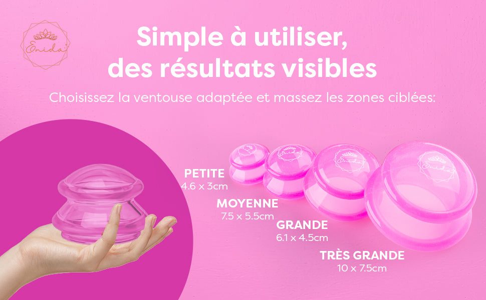Le Kit ventouse Anti cellulite , douleurs musculaires