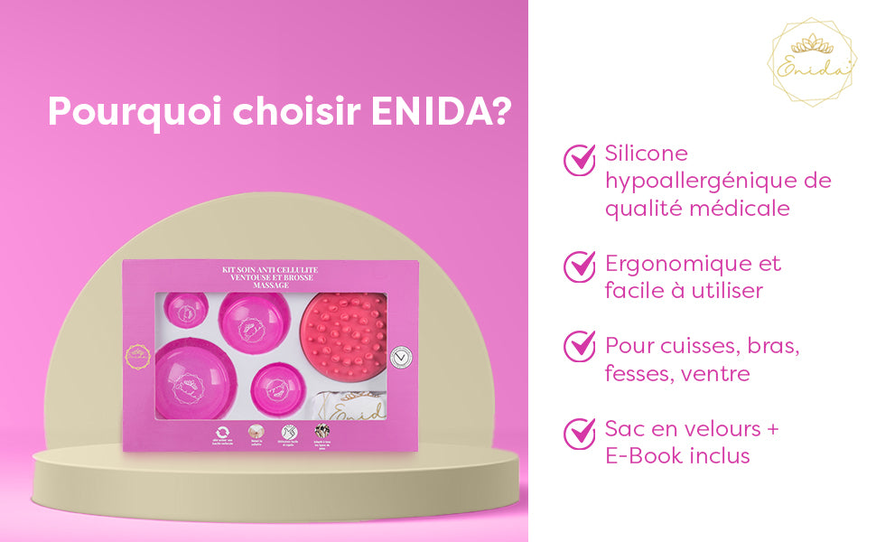 Le Kit ventouse Anti cellulite , douleurs musculaires