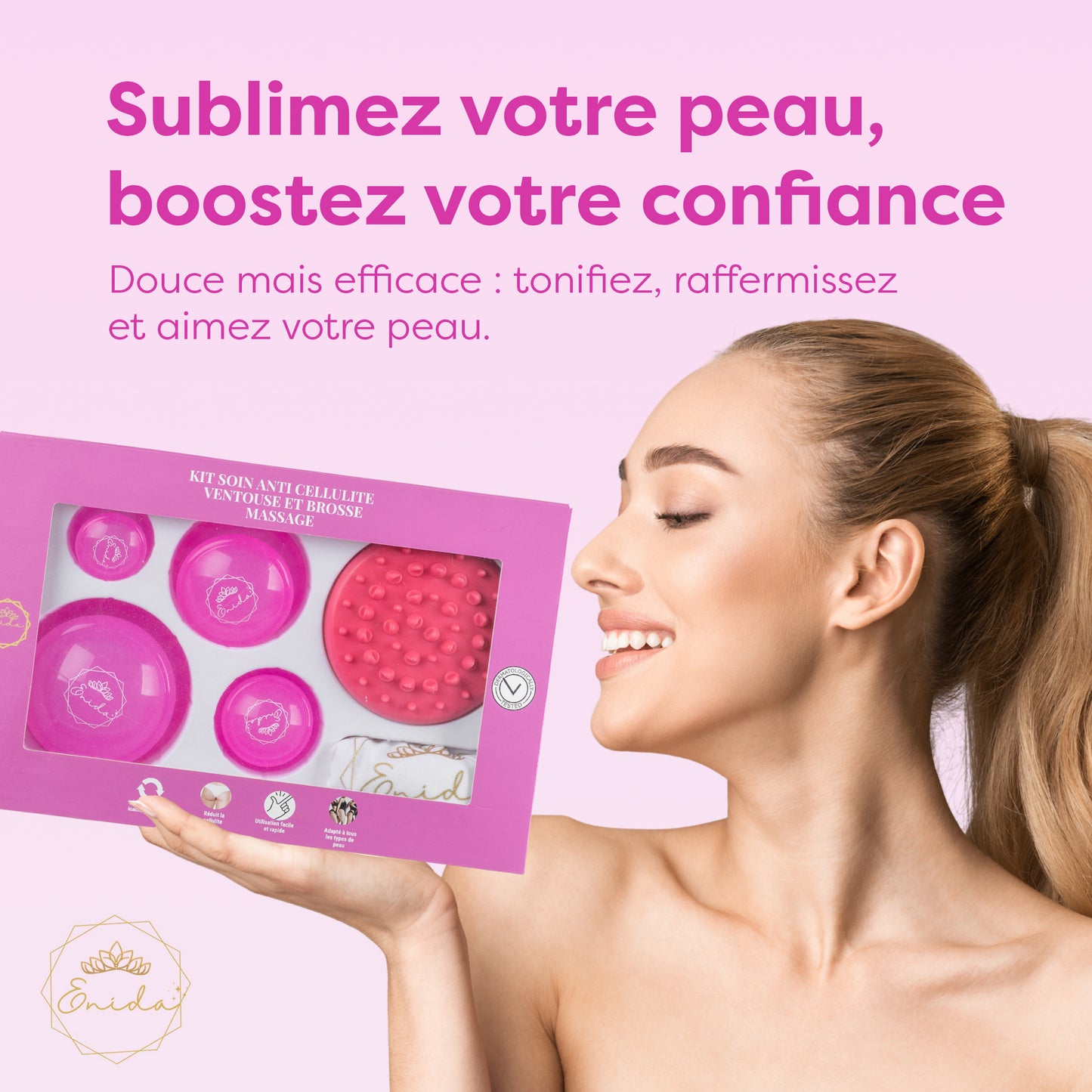 Le Kit ventouse Anti cellulite , douleurs musculaires